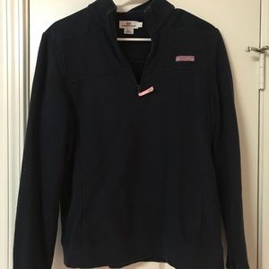 Navy blue Vineyard Vines 3/4 zip pullover